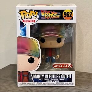 FUNKO POP - Back to the Future #962 - ‘Marty in Future Outfit’ - Metallic Hat